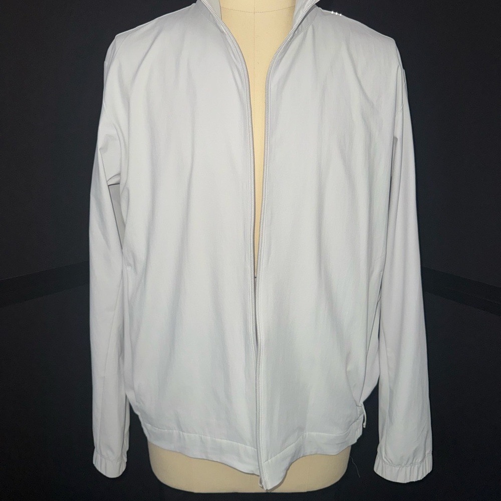lululemon athletica Men's Lightweight White Zip-Up Shirt Jacket